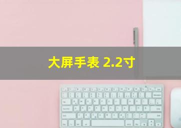 大屏手表 2.2寸